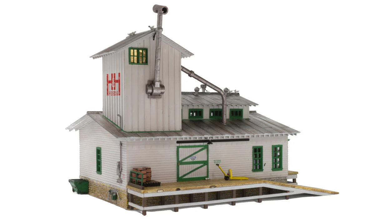 Woodland Scenics WDS BR5059 WDS5059 HandH Feed Mill - HO Scale NEW - Image 3