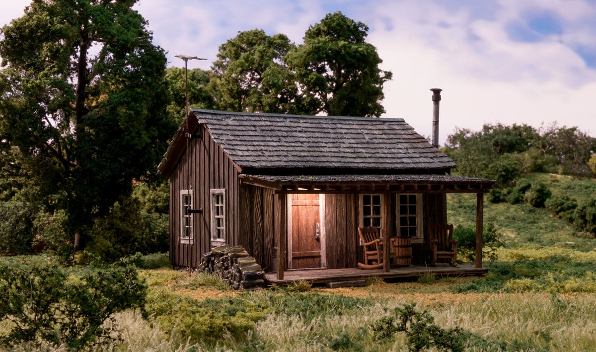 Woodland Scenics WDS BR5065 WDS5065 Rustic Cabin - HO Scale NEW - Image 8