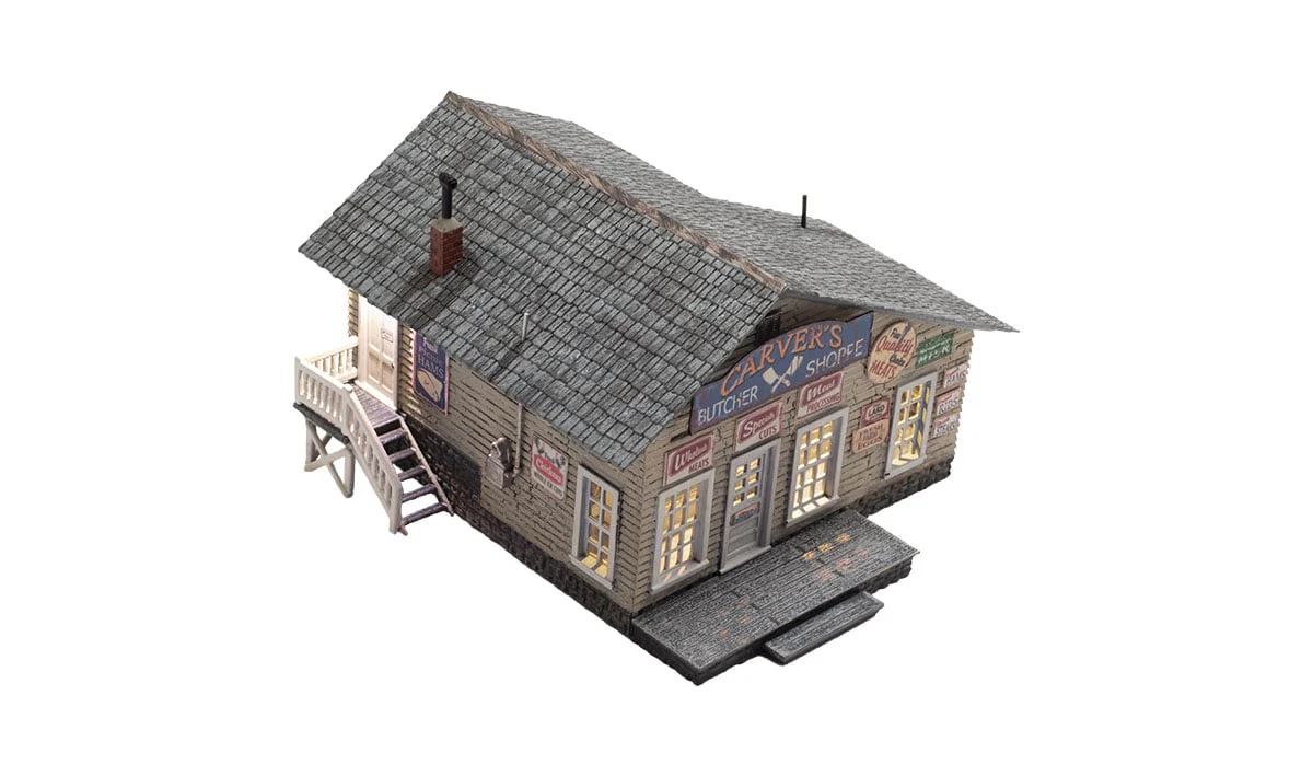 Woodland Scenics WDS BR5872 WDS5872 Carver's Butcher Shoppe - O Scale limited NEW - Image 2