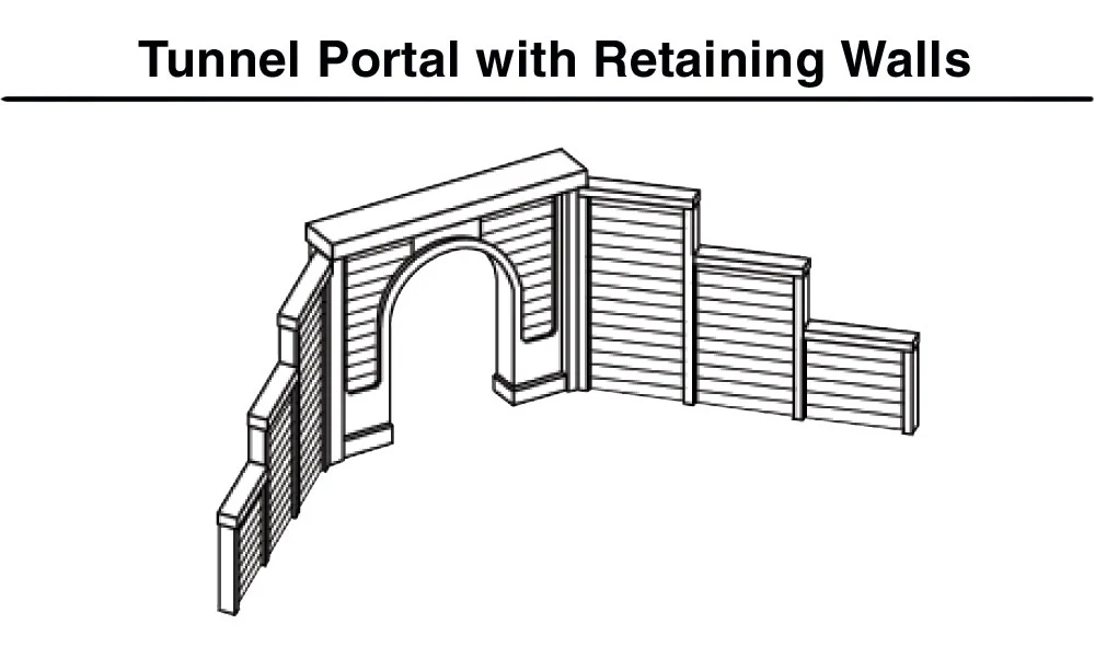 Woodland Scenics WDS C1152 WDS1152 Concrete Single Portal - N Scale NEW - Image 3