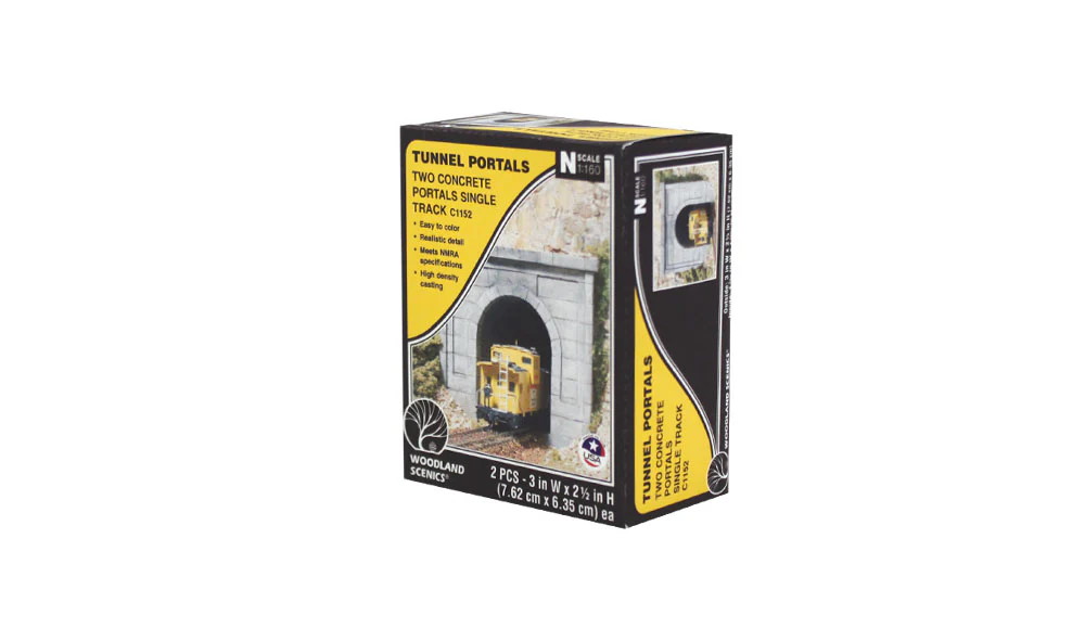 Woodland Scenics WDS C1152 WDS1152 Concrete Single Portal - N Scale NEW - Image 4