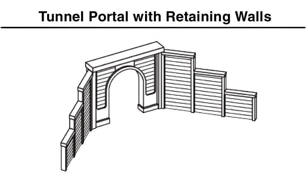 Woodland Scenics WDS C1255 WDS1255 Random Stone Single Portal - HO Scale NEW - Image 3