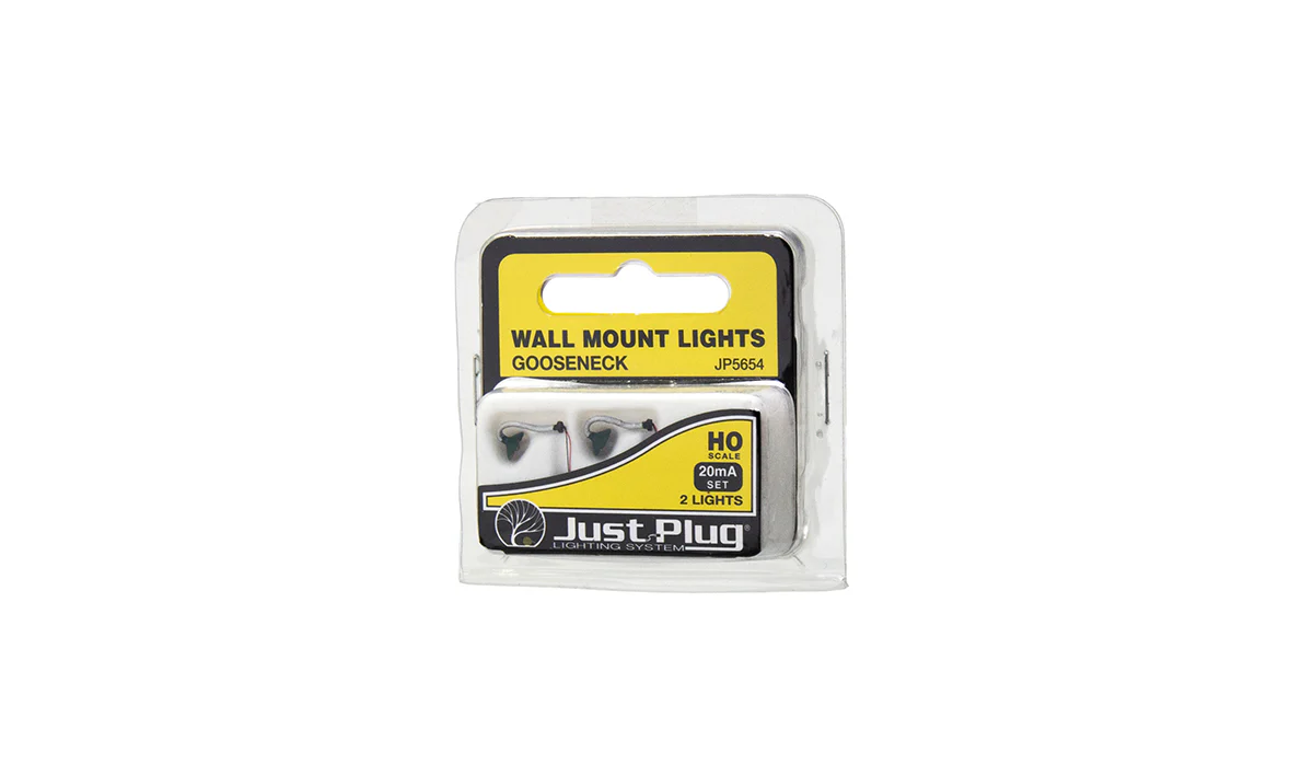 Woodland Scenics WDS JP5654 WDS5654 Gooseneck Wall Mount Lights - HO Scale NEW - Image 3