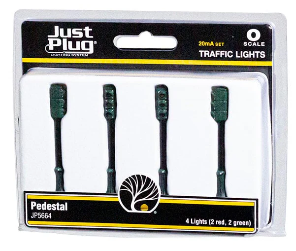 Woodland Scenics WDS JP5664 WDS5664 Pedestal Traffic Lights - O Scale NEW