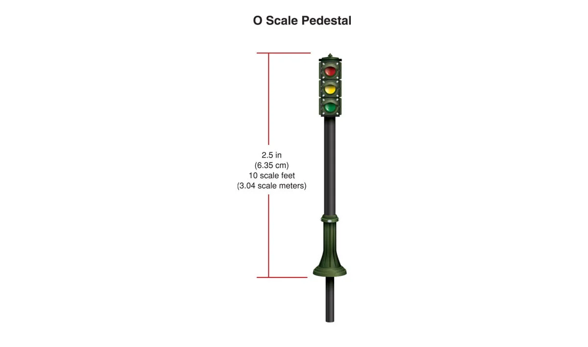 Woodland Scenics WDS JP5664 WDS5664 Pedestal Traffic Lights - O Scale NEW - Image 5