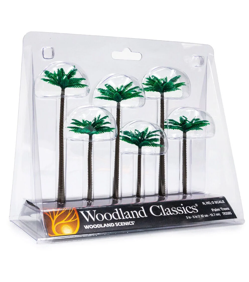 Woodland Scenics WDS TR3585 Palm Trees 3" to 5" O Scale NEW - Image 2