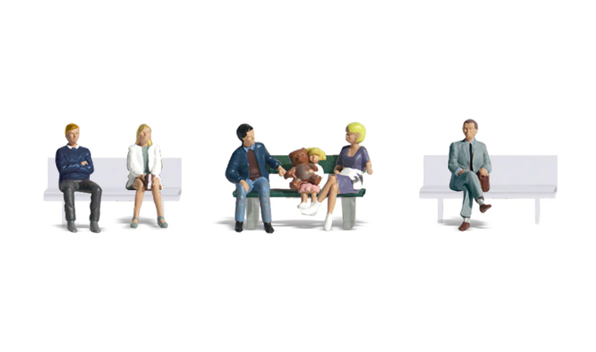 Woodland Scenics WDSA1861 Bus Stop People HO Scale