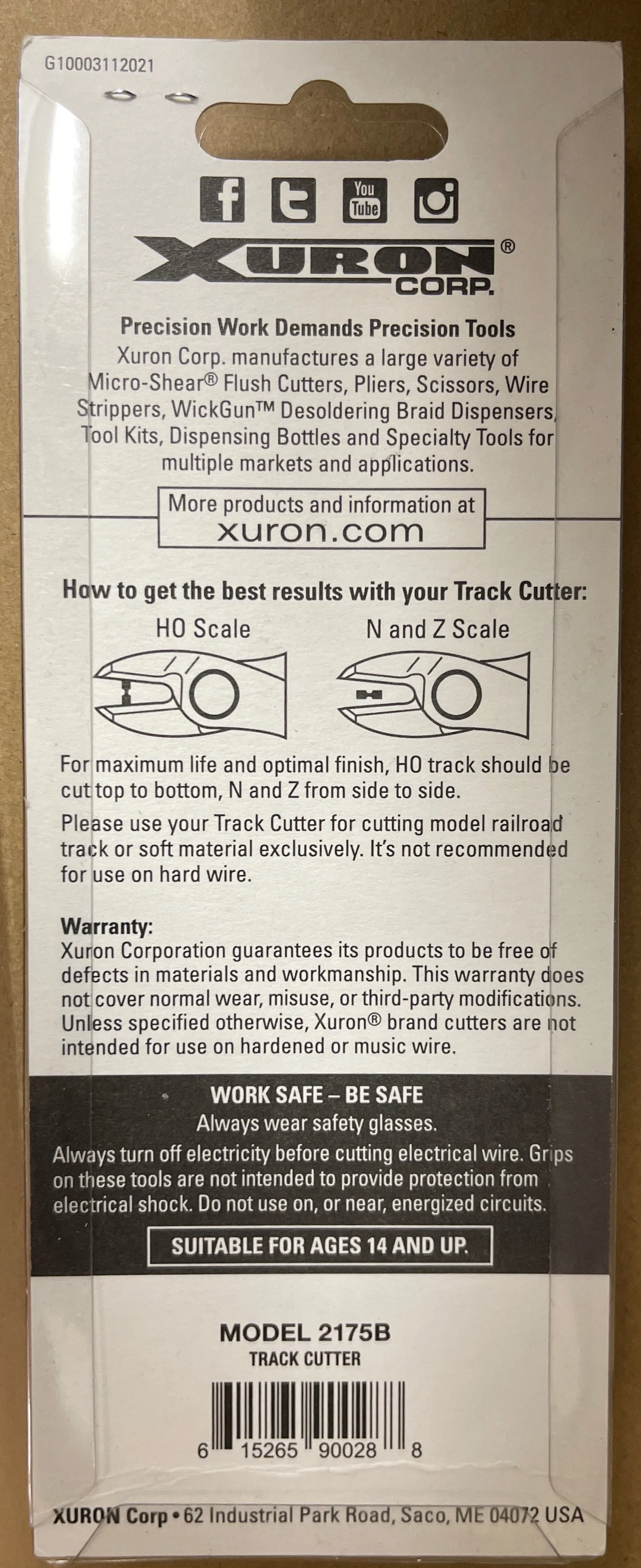 XURON 2175B TRACK CUTTER LIMITED NEW - Image 2